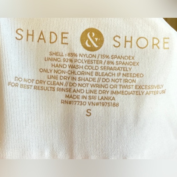 Shade & Shore Light Lift Ribbed Bandeau Bikini Top (34C) & Bottom (Small)- NWOT - Picture 7 of 7